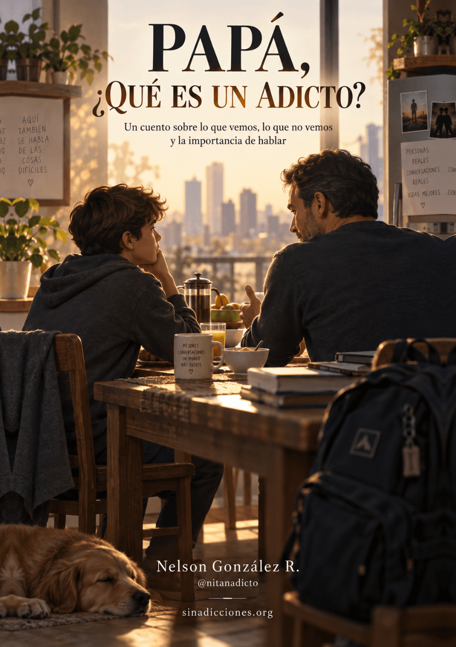 Portada de Papá, ¿qué es un adicto?