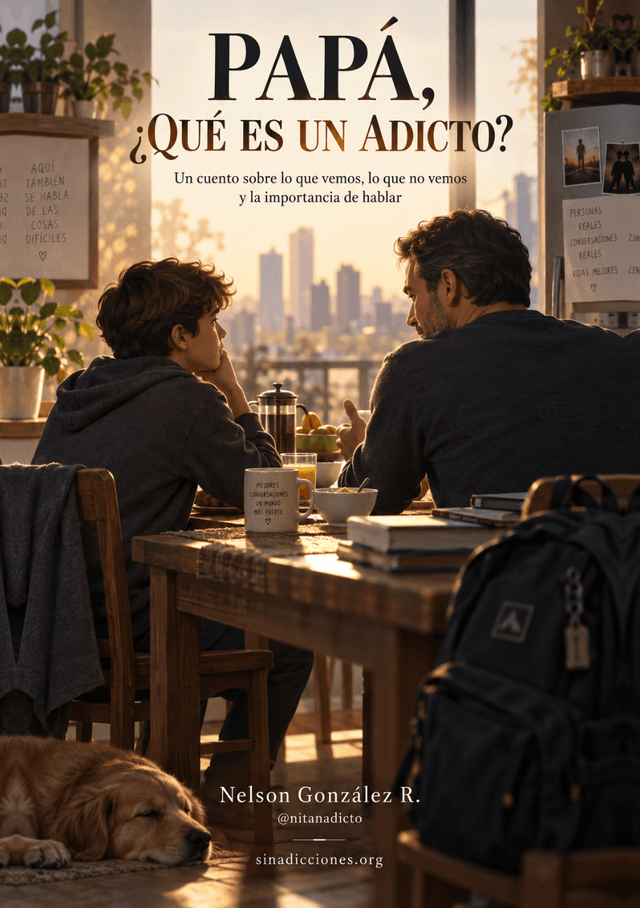 Portada de Papá, ¿qué es un adicto?